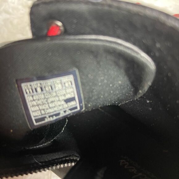 Skechers Combat Boots Black faux leather Memory Foam chunky heels SZ11 - Picture 10 of 11